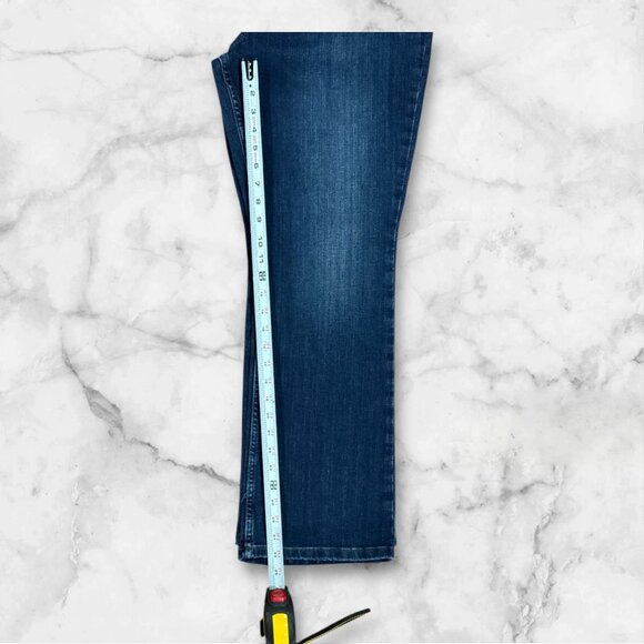 NEW Lee Size 16 Short Womens High-Rise Stretch Bootcut Jeans Blue Denim - Picture 3 of 12